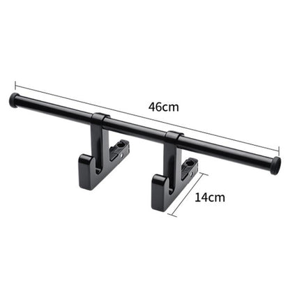 Universal Car Seat Back Double Hooks Umbrella Clothing Storage Rack(Black) by buy2fix