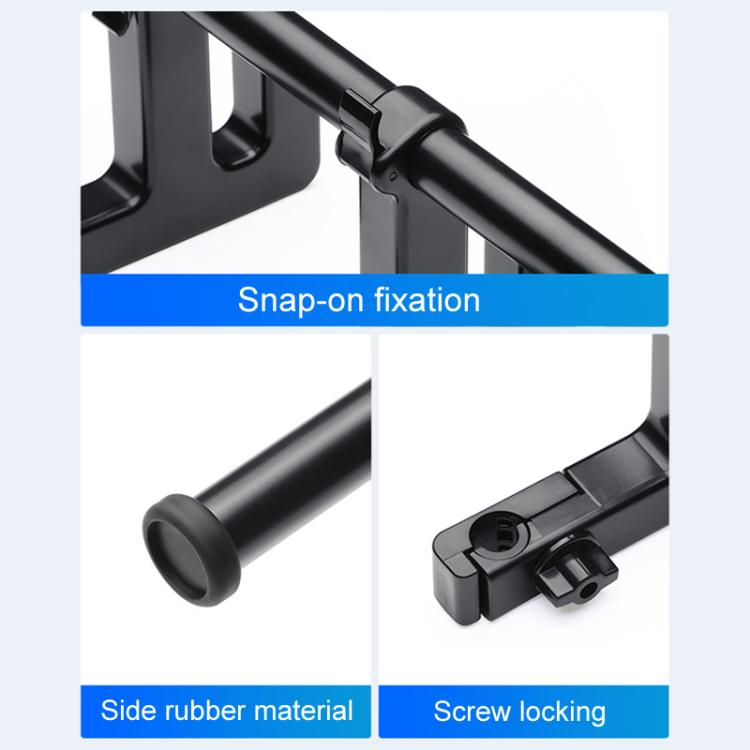 Universal Car Seat Back Double Hooks Umbrella Clothing Storage Rack(Black) by buy2fix