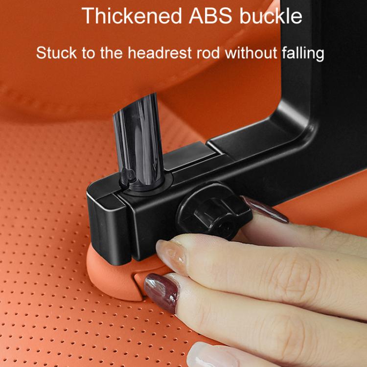 Universal Car Seat Back Double Hooks Umbrella Clothing Storage Rack(Black) by buy2fix