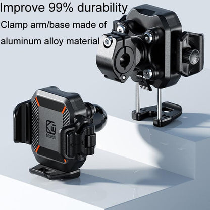Kewig M33-C1 Outdoor Motorcycle Bike Riding Anti-Theft Shock Absorbing Cell Phone Holder(Standard Handlebar) - Holder by Kewig | Online Shopping UK | buy2fix