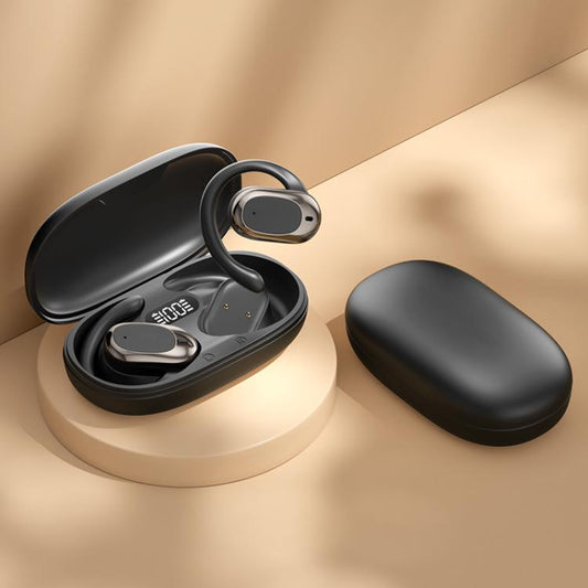 Bone Conduction Wireless Noise Reduction On-Ear Bluetooth Earphones(Black) - Bluetooth Earphone by buy2fix | Online Shopping UK | buy2fix