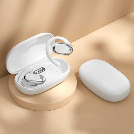 Bone Conduction Wireless Noise Reduction On-Ear Bluetooth Earphones(White) - Bluetooth Earphone by buy2fix | Online Shopping UK | buy2fix