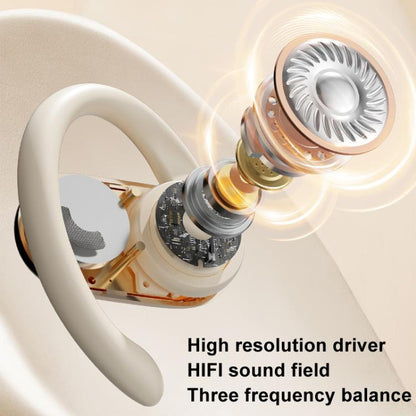 Bone Conduction Wireless Noise Reduction On-Ear Bluetooth Earphones(White) - Bluetooth Earphone by buy2fix | Online Shopping UK | buy2fix