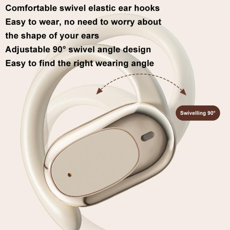 Bone Conduction Wireless Noise Reduction On-Ear Bluetooth Earphones(White) - Bluetooth Earphone by buy2fix | Online Shopping UK | buy2fix