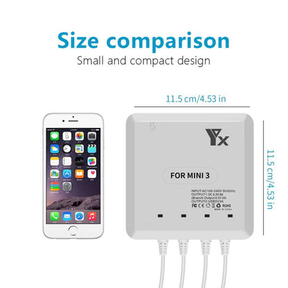 For DJI Mini 4 Pro / Mini 3 Pro / Mini 3 Drone YX 4-way Charger Battery Butler AU Plug - Other by YX | Online Shopping UK | buy2fix