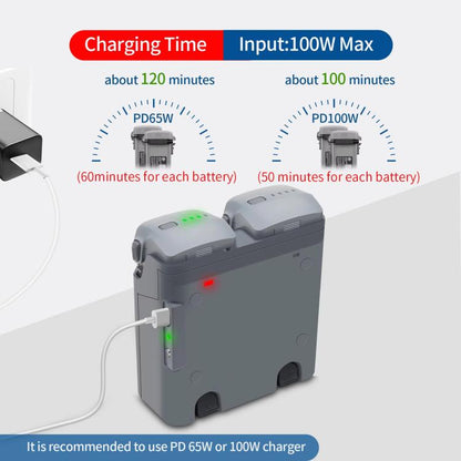 For DJI Air 3S /Air 3 YX Two-Way Charger Battery Manager(Light Gray) - Other by YX | Online Shopping UK | buy2fix