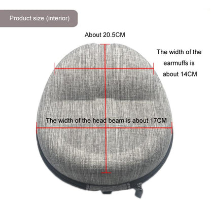 Headphones Bag For Sennheiser/Sony/Beats/Audio-Technica(Gray Woven Fabric Surface) - Other Accessories by buy2fix | Online Shopping UK | buy2fix