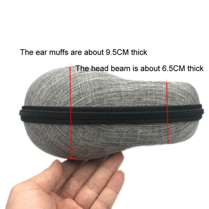 Headphones Bag For Sennheiser/Sony/Beats/Audio-Technica(Gray Woven Fabric Surface) - Other Accessories by buy2fix | Online Shopping UK | buy2fix