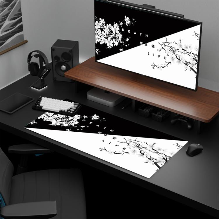 300x800x2mm Ink Painting Cherry Blossom Rubber Non-Slip Mouse Pad Desk Mat(Pattern 15) - Mouse Pads by buy2fix | Online Shopping UK | buy2fix