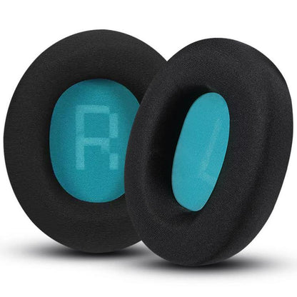 1pair Headset Sponge Earmuffs for SteelSeries Arctis Pro / Arctis 3 / 5 / 7, Color: Black Lake Blue Ice Silk - Earmuff & Pad by buy2fix | Online Shopping UK | buy2fix