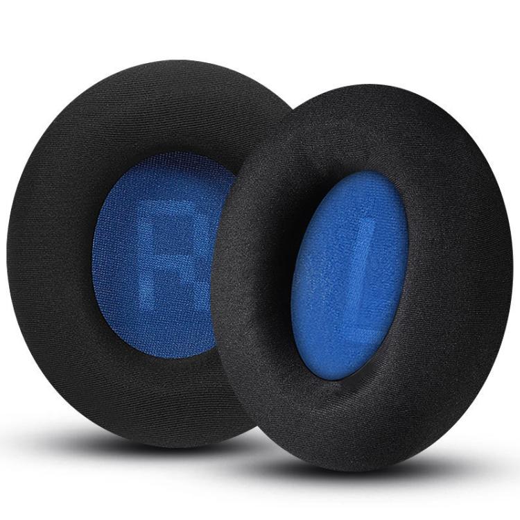 1pair Headset Sponge Earmuffs for SteelSeries Arctis Pro / Arctis 3 / 5 / 7, Color: Black Dark Blue Ice Silk - Earmuff & Pad by buy2fix | Online Shopping UK | buy2fix