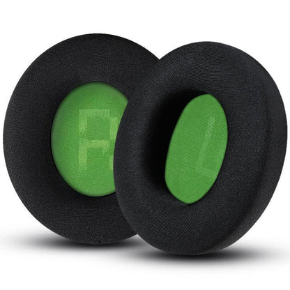 1pair Headset Sponge Earmuffs for SteelSeries Arctis Pro / Arctis 3 / 5 / 7, Color: Black Green Ice Silk - Earmuff & Pad by buy2fix | Online Shopping UK | buy2fix