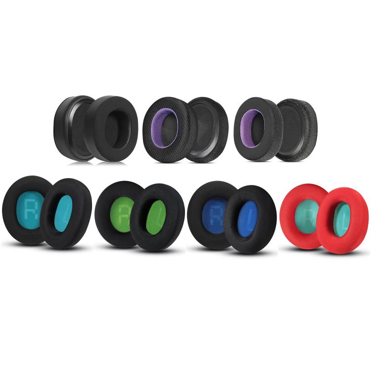 1pair Headset Sponge Earmuffs for SteelSeries Arctis Pro / Arctis 3 / 5 / 7, Color: Black Dark Blue Ice Silk - Earmuff & Pad by buy2fix | Online Shopping UK | buy2fix