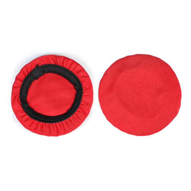 2pcs Universal Round Reusable Headset Dust Cover Sweat-proof Breathable Protective Cover, Color: L Red - Anti-dust & Ear Caps by buy2fix | Online Shopping UK | buy2fix
