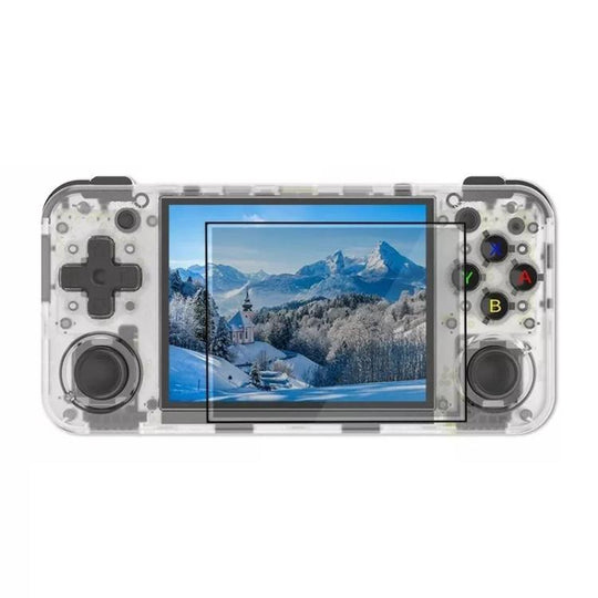 ANBERNIC RG35XXH Open Source Wireless Handheld Game Console, Memory: Standard+64G(Transparent White)