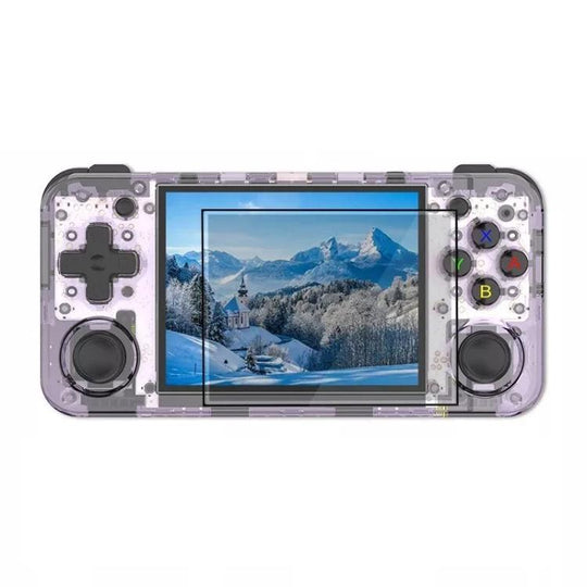 ANBERNIC RG35XXH Open Source Wireless Handheld Game Console, Memory: 32G Standard No Games (Transparent Purple)