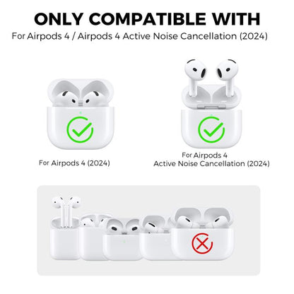 For AirPods 4 AhaStyle WG166 Personalised Game Console Shape Silicone Protective Case(Light Gray) - For AirPods 4 by AhaStyle | Online Shopping UK | buy2fix