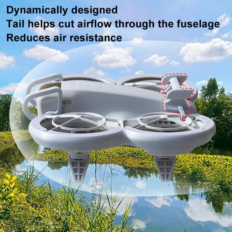 For DJI Neo CQT Impact Protection Cover + Bumper + Folding Stand + Tail Wing 4 In 1 Set(Black) - Mount & Holder by CQT | Online Shopping UK | buy2fix