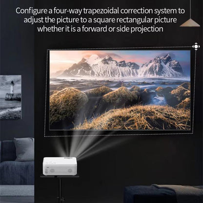 Z01 1080P 5G Bluetooth Projector Android 9.0 System Supports Mirroring Screen UK Plug - LED Projector by buy2fix | Online Shopping UK | buy2fix