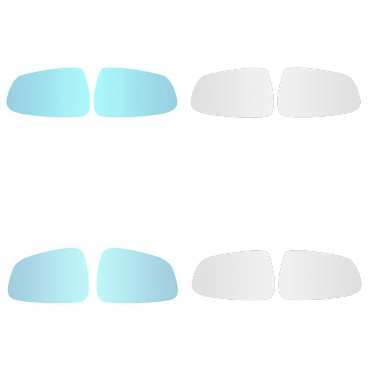 For Tesla Model X White Wide Field Of View Anti-glare Rearview Mirror Reversing Lens - Convex Mirror & Accessories by buy2fix | Online Shopping UK | buy2fix