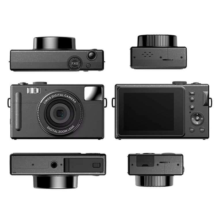 AMKOV CD-R1 24MP HD Pixel Shooting Student Camera 1080P Video Recording CCD Photo Video HD Camera(Black) - Video Cameras by AMKOV | Online Shopping UK | buy2fix