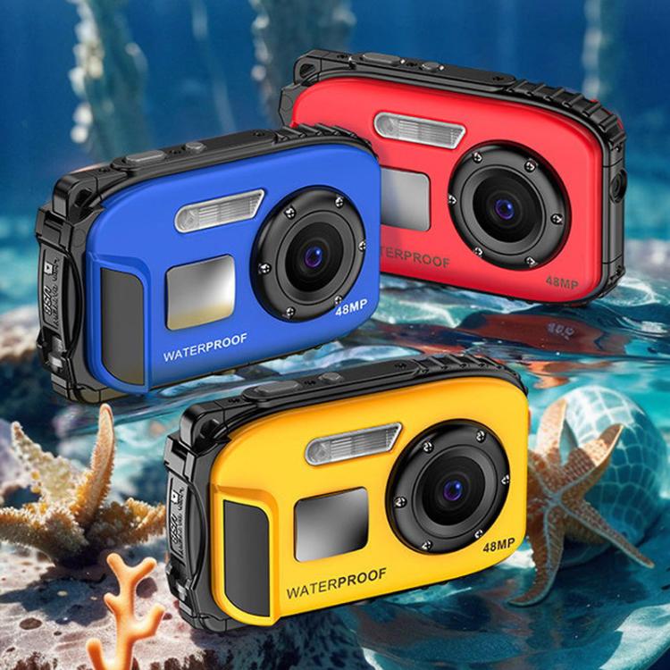 IP68 5m Waterproof Sports Digital Camera Kids Student DV Camera(Yellow) - Video Cameras by buy2fix | Online Shopping UK | buy2fix
