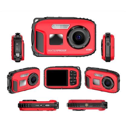 IP68 5m Waterproof Sports Digital Camera Kids Student DV Camera(Red) - Video Cameras by buy2fix | Online Shopping UK | buy2fix