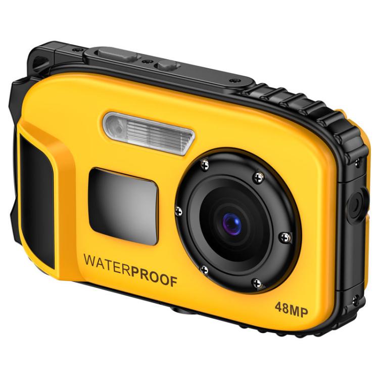 IP68 5m Waterproof Sports Digital Camera Kids Student DV Camera(Yellow) - Video Cameras by buy2fix | Online Shopping UK | buy2fix