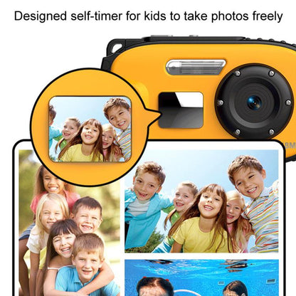 IP68 5m Waterproof Sports Digital Camera Kids Student DV Camera(Yellow) - Video Cameras by buy2fix | Online Shopping UK | buy2fix