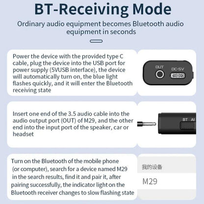 Bluetooth 5.4 Audio Common Ground Isolator Receiver Anti-interference Noise Reducer - Live Sound Effects Processors by buy2fix | Online Shopping UK | buy2fix