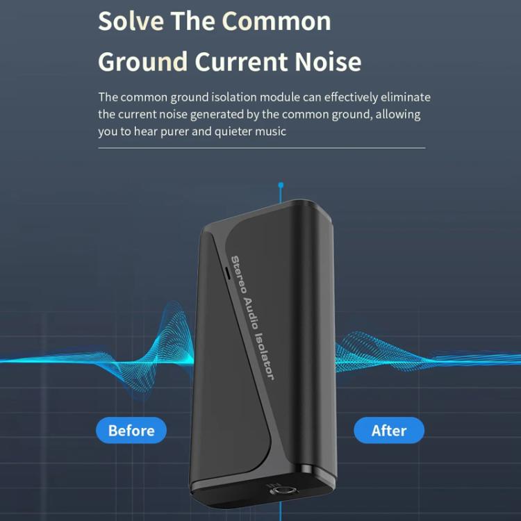 Bluetooth 5.4 Audio Common Ground Isolator Receiver Anti-interference Noise Reducer - Live Sound Effects Processors by buy2fix | Online Shopping UK | buy2fix