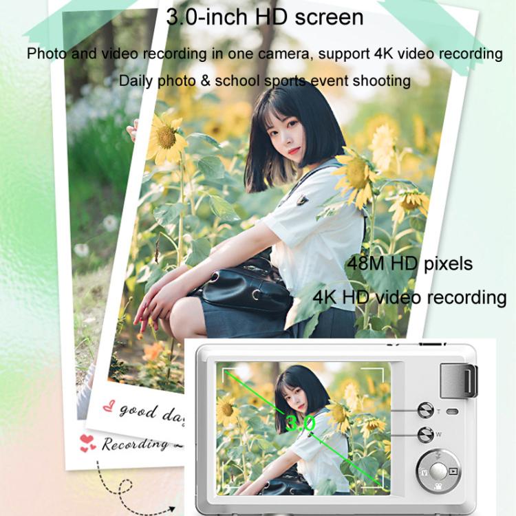4K HD 3.0-Inch IPS Screen Autofocus HD Digital Camera Student DV Camera SLR(Black) - Video Cameras by buy2fix | Online Shopping UK | buy2fix