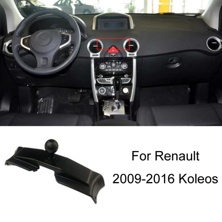 For Renault Left Driving Car-Mounted Special Mobile Phone Navigation Bracket Base(9-16 Koleos) by buy2fix