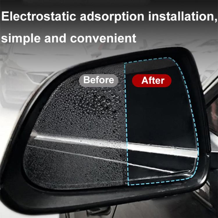 For Tesla Model S Car Side Window Rearview Mirror Rainproof Film Nano Anti-fog Sticker by buy2fix