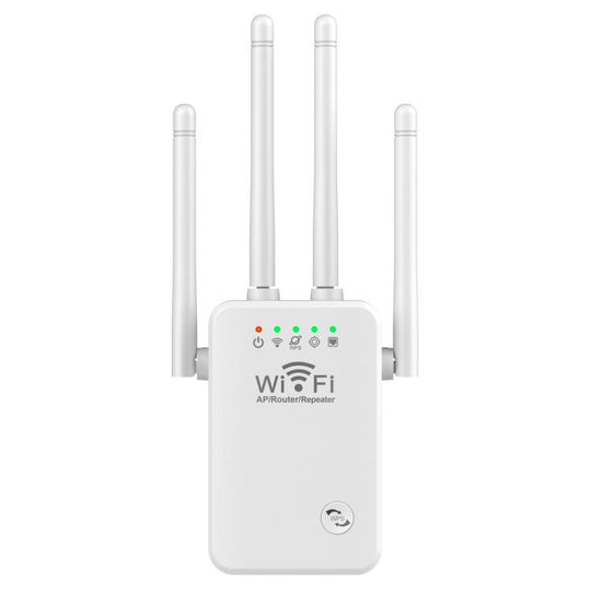 Urant U9 300Mbps 2.4G Wireless Repeater WiFi Signal Amplifier Support WPS Quick Setting US Plug White