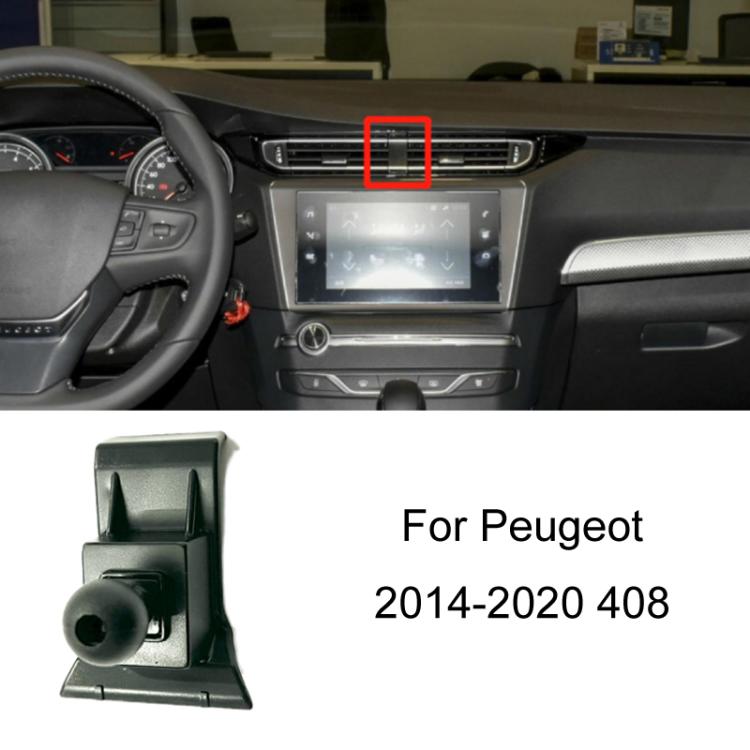 For Peugeot Left Driving Car-Mounted Special Mobile Phone Navigation Bracket Base, Model: 14-20 408 by buy2fix