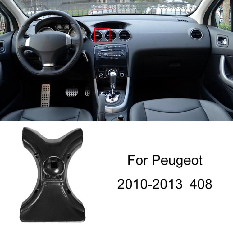 For Peugeot Left Driving Car-Mounted Special Mobile Phone Navigation Bracket Base, Model: 10-13 408 by buy2fix