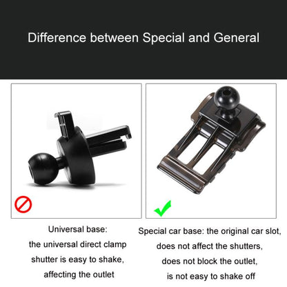 For Peugeot Left Driving Car-Mounted Special Mobile Phone Navigation Bracket Base, Model: 10-13 408 by buy2fix