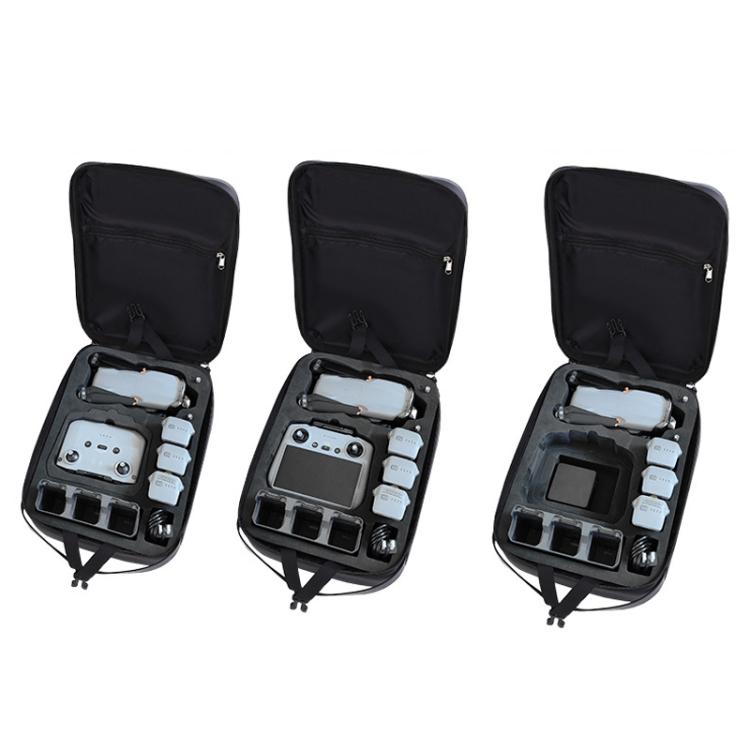 For DJI Air 3S BKANO A3-007 Organizer Backpack Hard-shell Shoulder Bag(Black) - Carry Cases & Bags by BKANO | Online Shopping UK | buy2fix