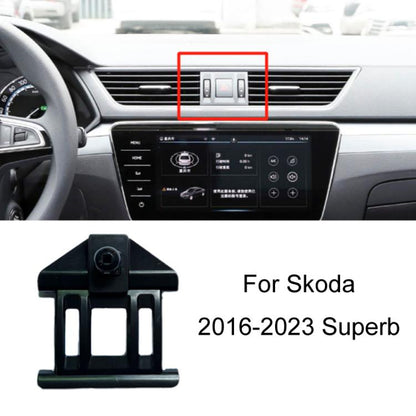 For Skoda Left Driving Car Special Mobile Phone Navigation Bracket Base, Model: 16-23 Superb by buy2fix