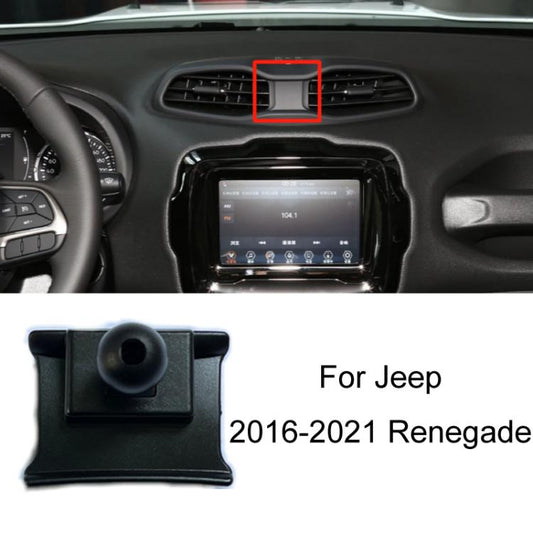 For Jeep Left Driving Car Special Mobile Phone Navigation Bracket Base, Model: 16-21 Renegade by buy2fix