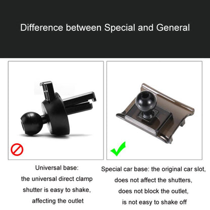 For Jeep Left Driving Car Special Mobile Phone Navigation Bracket Base, Model: 17-20 Compass Not For Screen Modification by buy2fix