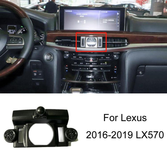 For Lexus Car Special Mobile Phone Navigation Bracket Base, Model: 16-19 LX570, Left Driving by buy2fix