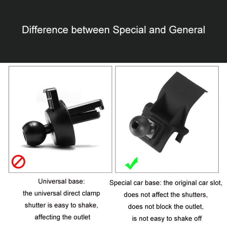 For Cadillac Left Driving Car Special Mobile Phone Navigation Bracket Base, Model: 14-17 ATS by buy2fix