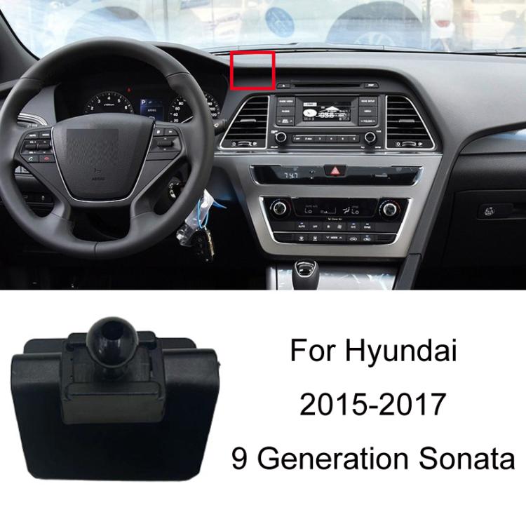 For Hyundai Left Driving Car Special Mobile Navigation Bracket Base, Model: 15-17 9 Generation Sonata - Special Car Holders by buy2fix | Online Shopping UK | buy2fix
