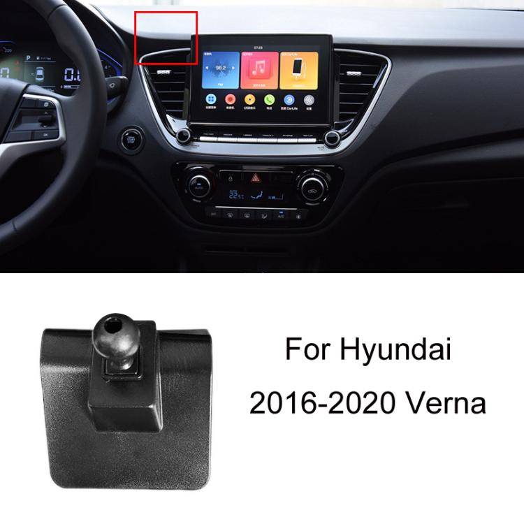 For Hyundai Left Driving Car Special Mobile Navigation Bracket Base, Model: 16-20 Verna - Special Car Holders by buy2fix | Online Shopping UK | buy2fix