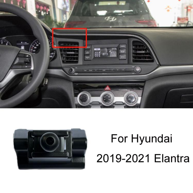 For Hyundai Left Driving Car Special Mobile Navigation Bracket Base, Model: 19-21 Elantra - Special Car Holders by buy2fix | Online Shopping UK | buy2fix