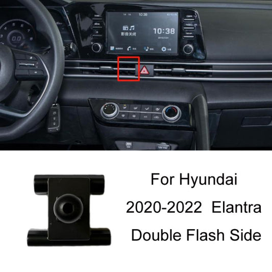 For Hyundai Left Driving Car Special Mobile Navigation Bracket Base, Model: 20-22 Elantra Double Flash Side - Special Car Holders by buy2fix | Online Shopping UK | buy2fix