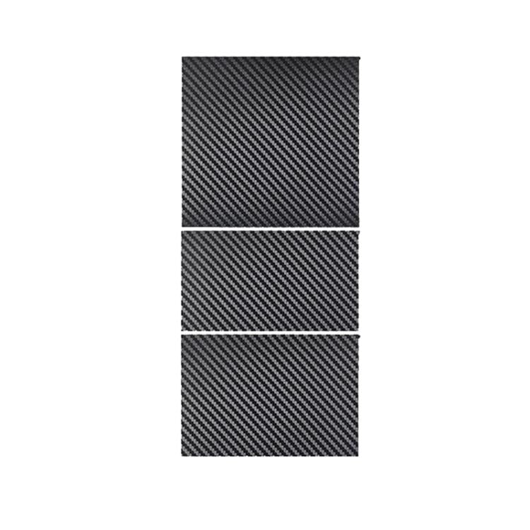 For Tesla 2024+ Model 3 Highland Center Console Panel Protection Sticker, Color: Carbon Fiber Grain by buy2fix