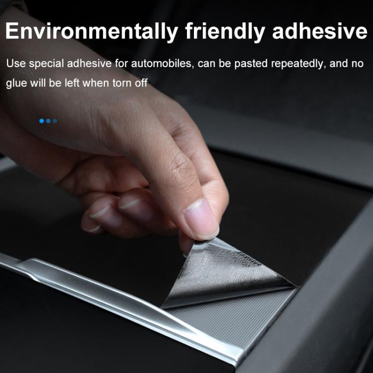For Tesla 2024+ Model 3 Highland Center Console Panel Protection Sticker, Color: Carbon Fiber Grain by buy2fix